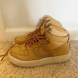 Tan Hightop Nike air forces!